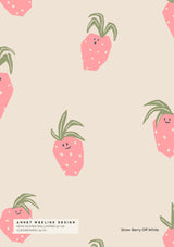 Behang Sample - Straw Berry