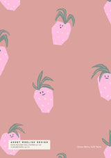 Behang Sample - Straw Berry