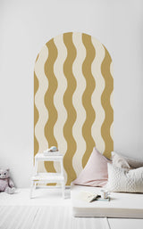 Abzieh- und Klebe-Bogen Tapete-Aufkleber - Sway Stripe