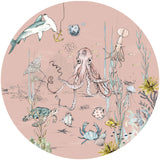 Adesivo da parete rotondo - Underwater Wonders