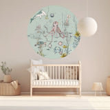 Round wall sticker - Underwater Wonders Annet Weelink Design