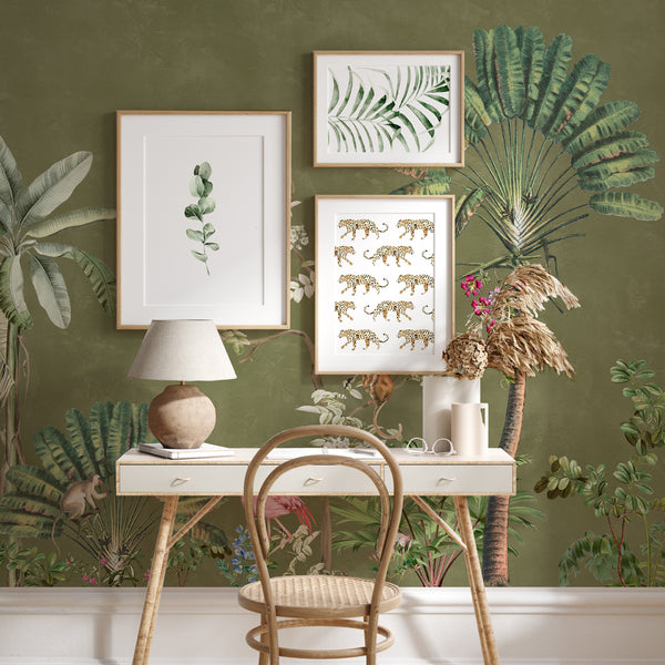 Tropical Wallpaper - Vibrant Exotics Army