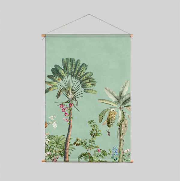 Textile Poster - Vibrant Exotics Mint