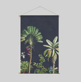 Textile Poster - Vibrant Exotics Navy Annet Weelink Design