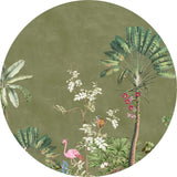 Autocollant mural rond - Vibrant Exotics