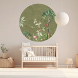 Autocollant mural rond - Vibrant Exotics