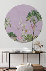 Autocollant mural rond - Vibrant Exotics
