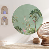 Autocollant mural rond - Vibrant Exotics