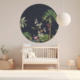 Autocollant mural rond - Vibrant Exotics