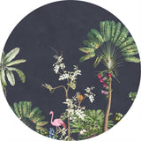 Autocollant mural rond - Vibrant Exotics