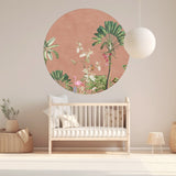 Autocollant mural rond - Vibrant Exotics