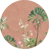 Autocollant mural rond - Vibrant Exotics