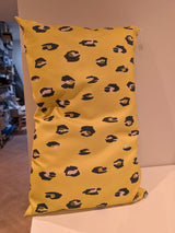 Unique - Coussin d'extérieur à motif animalier - Jaune vif - 60x40cm