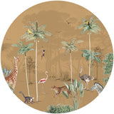 Round wall sticker - Wildlife's Playground Annet Weelink Design