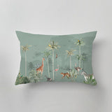 Designer indoor pillow with hand-drawn print by Annet Weelink Design