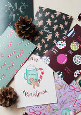 Set van 6 kerstkaarten