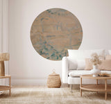 Autocollant mural rond - Desert Shade