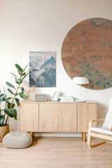 Autocollant mural rond - Desert Shade