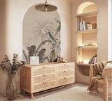 Sale Peel and Stick Arch Wallpaper Decal - Dreamy Jungle Beige 90x90cm