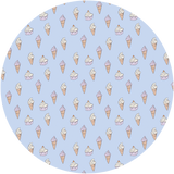 Autocollant mural rond - Ice Cream