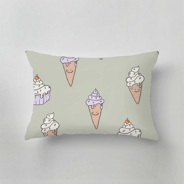 Outdoor Pillow - Ice Cream Green
