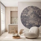 Round wall sticker - Into the Woods Annet Weelink Design