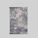 Textile Poster - Into the Woods Blue Annet Weelink Design