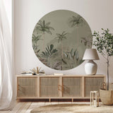 Pegatina de pared redonda - Tropical Wilderness