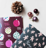 Set van 6 kerstkaarten