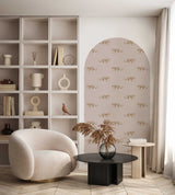 Zelfklevende behang boog - Leopard