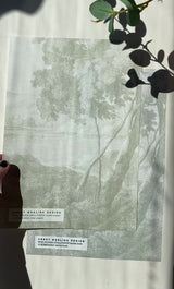 Landschap Behang - Engraved