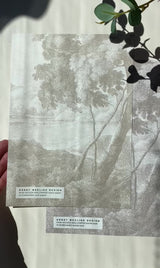 Landschap Behang - Engraved