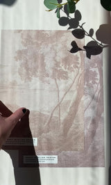 Landschap Behang - Engraved