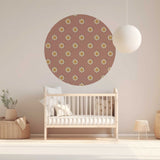 Autocollant mural rond - Dandy Daisy