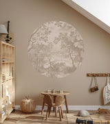 Round wall sticker - Into the Woods