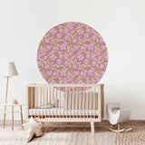 Autocollant mural rond - Petal Pop