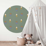 Autocollant mural rond - Shakey Fries