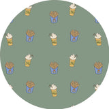 Autocollant mural rond - Shakey Fries