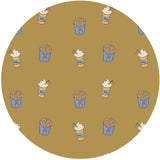 Autocollant mural rond - Shakey Fries