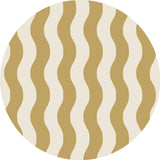 Autocollant mural rond - Sway Stripe