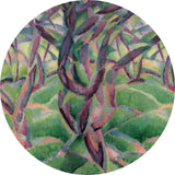 Autocollant mural rond - Wild Strokes