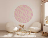 Autocollant mural rond - Brick Bop