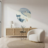 Round Wall Sticker - Chamonix