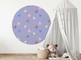 Autocollant mural rond - Love Drop