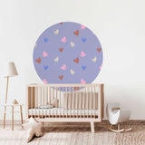 Autocollant mural rond - Love Drop