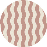 Autocollant mural rond - Sway Stripe