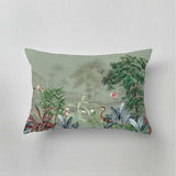 Accent pillow matching Annet Weelink Design wallpaper collection