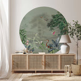 Runder Wandaufkleber - Scenic Landscape