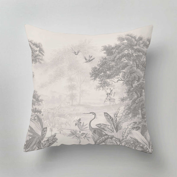 Indoor Pillow - SCENIC LANDSCAPE Grey