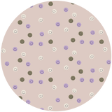 Autocollant mural rond - Smiley